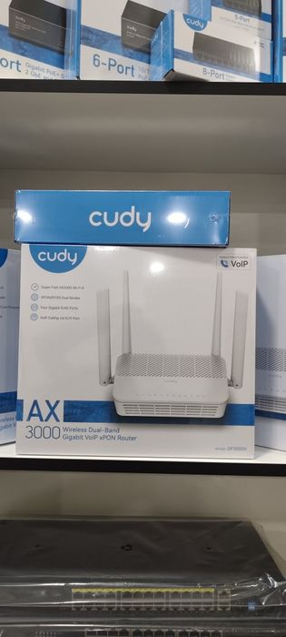 CUDY GP3000V AX3000 Wi-Fi 6 VoIP GPON Router
