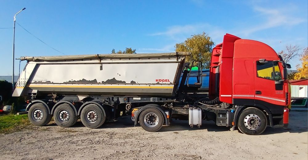 Iveco STRALIS euro 6 de 480CP din anul 2014 si bascula KOGEL HARDOX