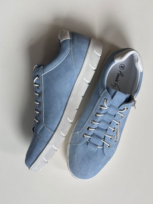Annie G  кокетни хубави светло сини сникърси/спортно елегантни обувки