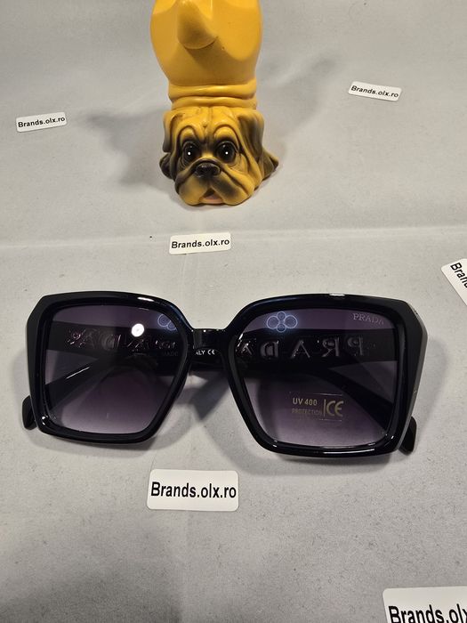 Ochelari de soare Prada, Grey, Black, 9194, made in Italy