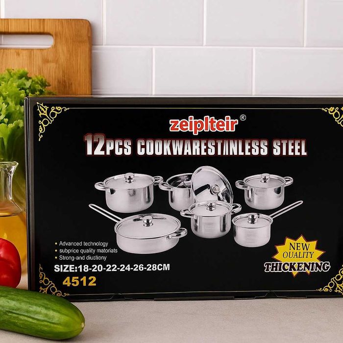 Професионален комплект тенджери Zeiplteir - 12 части