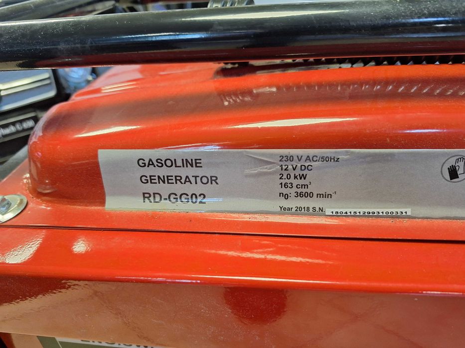 Бензинов монофазен генератор за ток Raider RD-GG02