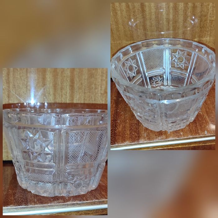 Салатница хрустальная средняя