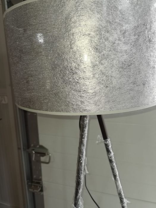 Lampă de podea, Spot Light Dove, 1xE27, 40W, metal negru, abajur gri