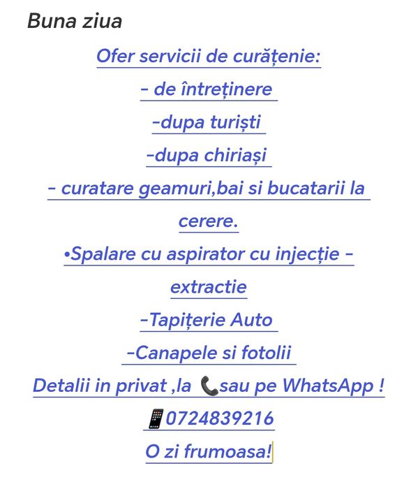 Curatare Tapiterie  Auto / Canapele