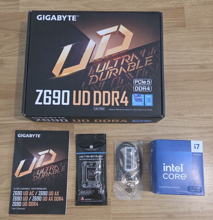 Kit intel  i7 14700F , Z690 DDR4 - 1800 Ron fix