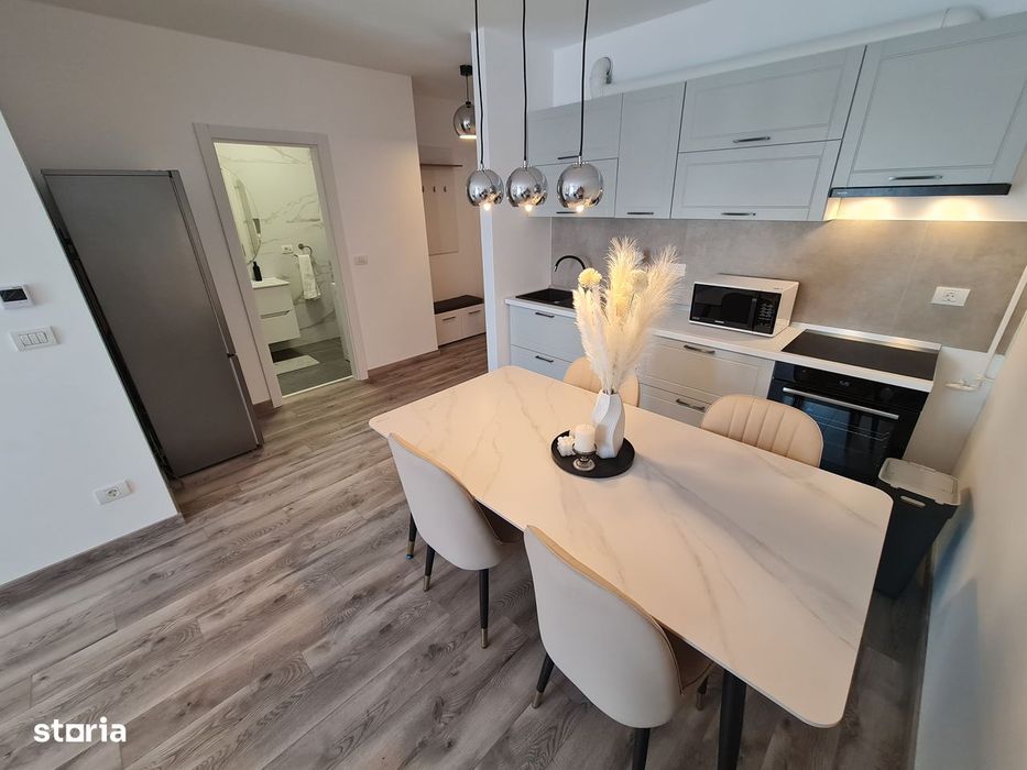Inchiriez ap.2 camere ADORA PARK 7, NOU, Lux,Parcare, 2Smart Tv,Balcon