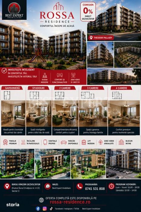 3 Camere Ideal Familie |Calitate si Confort| Credit Ipotecar 15%