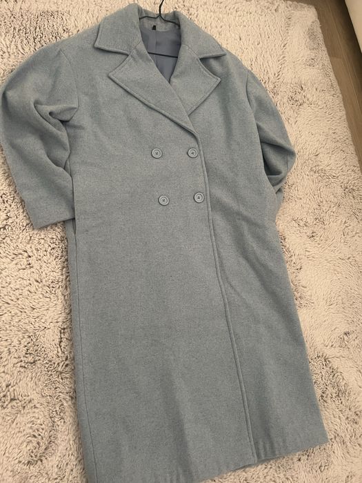 Pardesiu oversize , albastru ciel