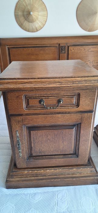 Масивна дъбова спалня със матрак