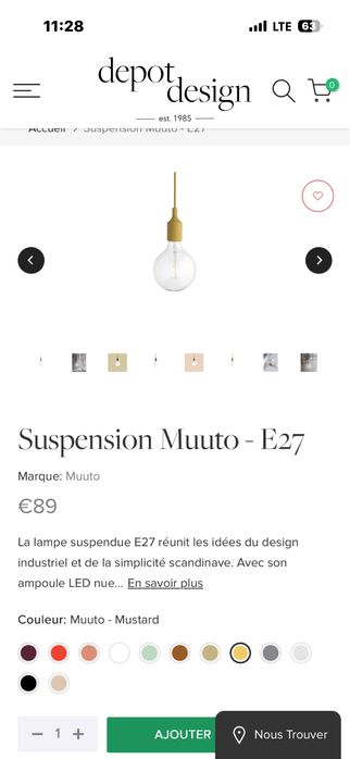 Lampa iluminat MUUTO
