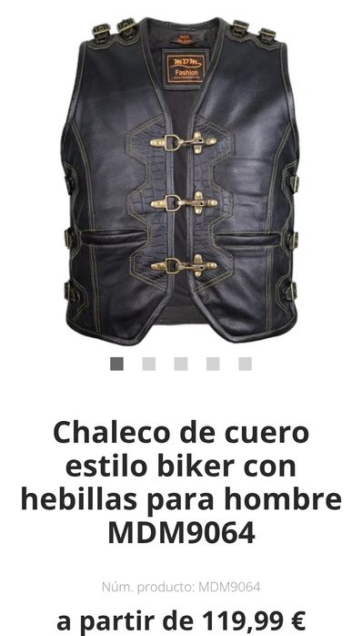 Vesta moto piele bovina