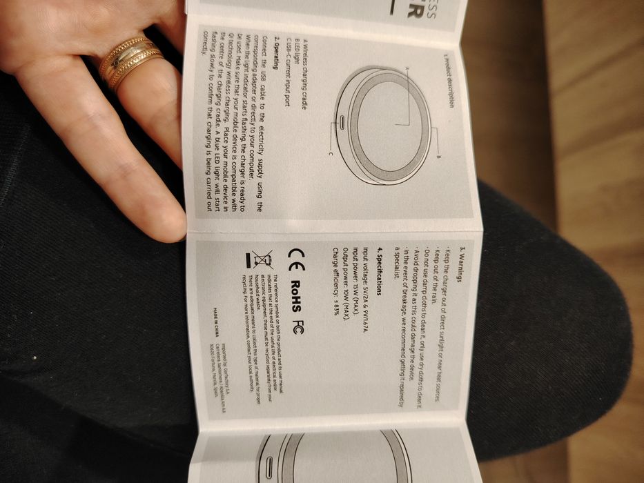 Încărcător wireless Vodafone