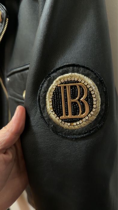 Geaca de piele Balmain