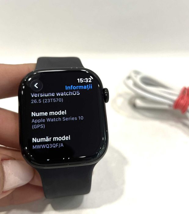 Apple Watch Series 10 A2999,  46mm, GPS, Jet Black Aluminium!