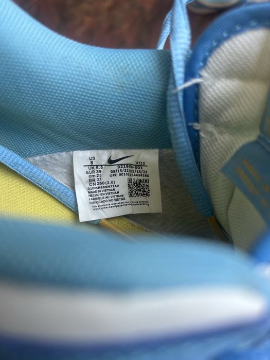 Nike dunk low светло-синьо
