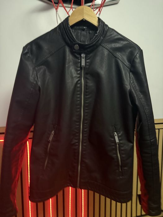 Geacă biker din piele ecologică Colin's, mărimea XS