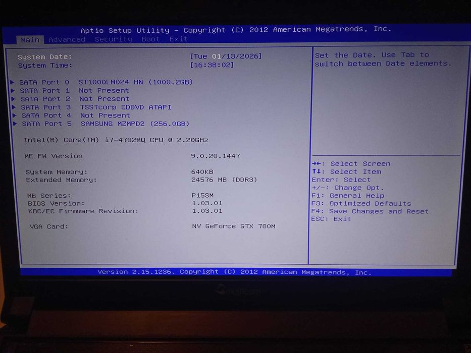 Laptop Gaming Clevo P150SM | i7 | 24GB RAM | GTX 780M (MXM) | Modular