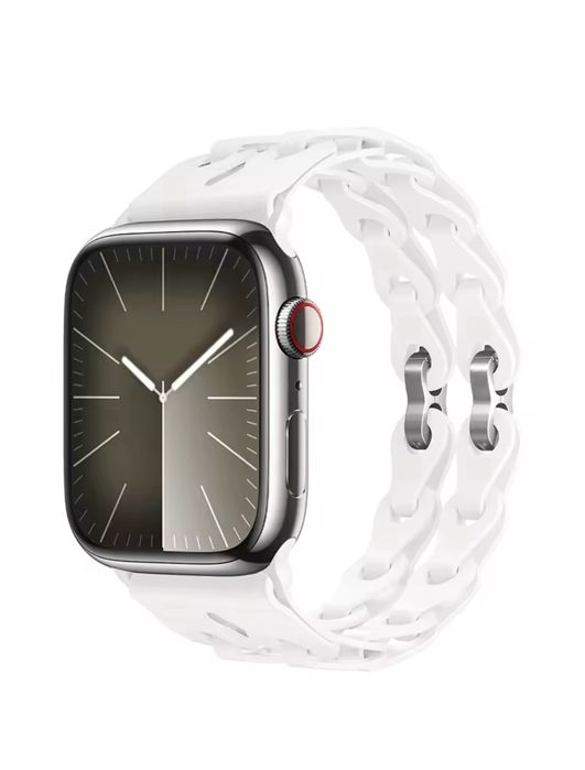 Curea Ceas Apple Iphone Bratara Duo Silicon Husa Folie Silicon