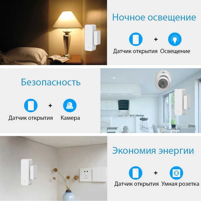 Умный WiFi датчик открытия дверей и окон ROXIMO SWD06