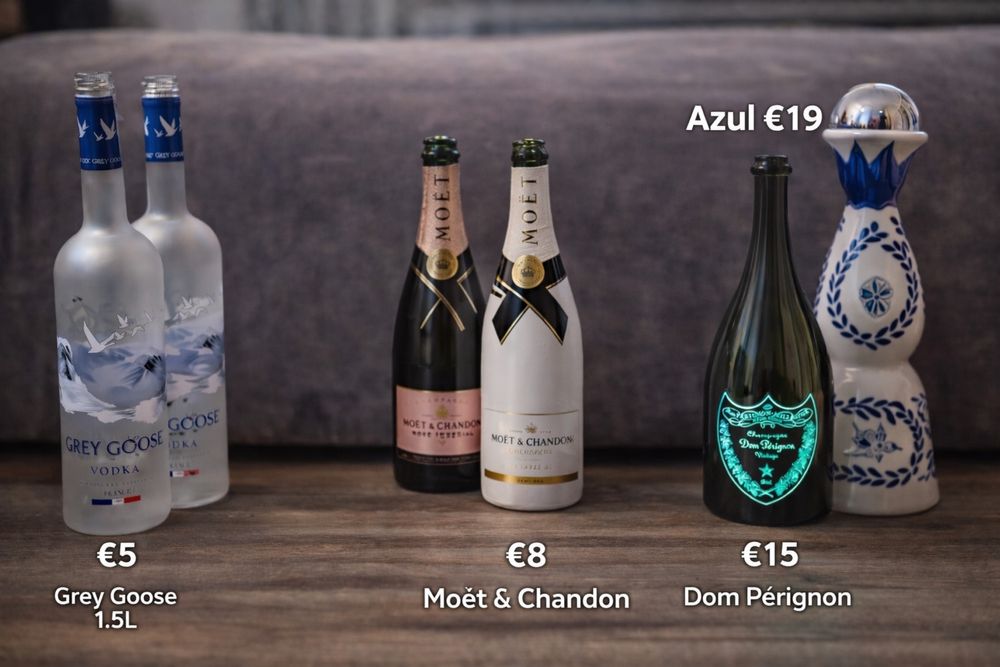 Продавам празни бутилки от марков алкохол