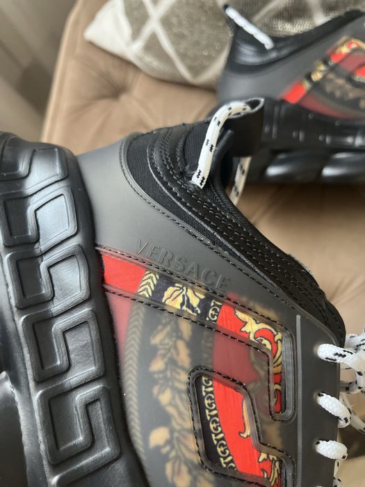 Versace chain reaction negri rosu auriu marime 43