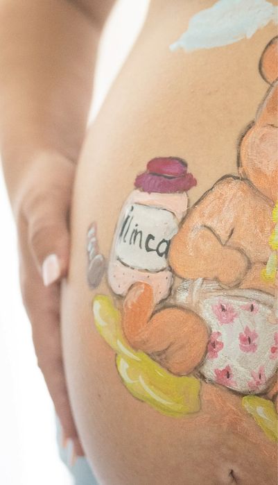 Pictura burtica gravida - maternity, belly painting, Dobroesti