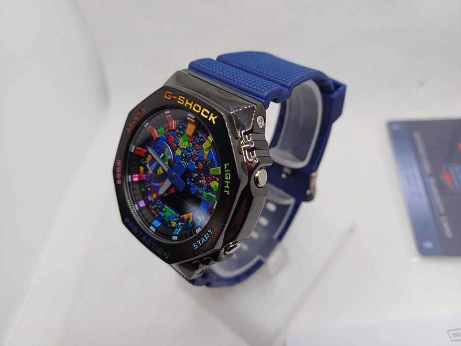 Ceas Casio g shock GM 2100 Metal Blue Phantasy.Nou, Garantie 2 ani