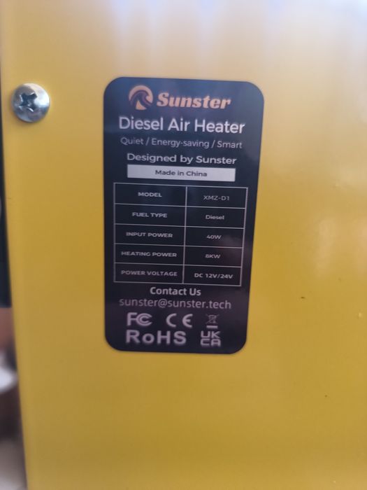 Дизелова печка 8kw 12v-24v 110v-240v