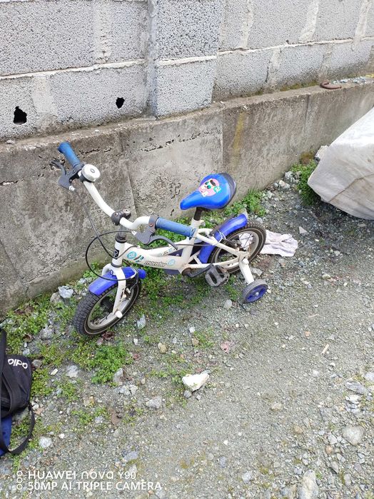 Колело 14 цола-бялобялос синьо