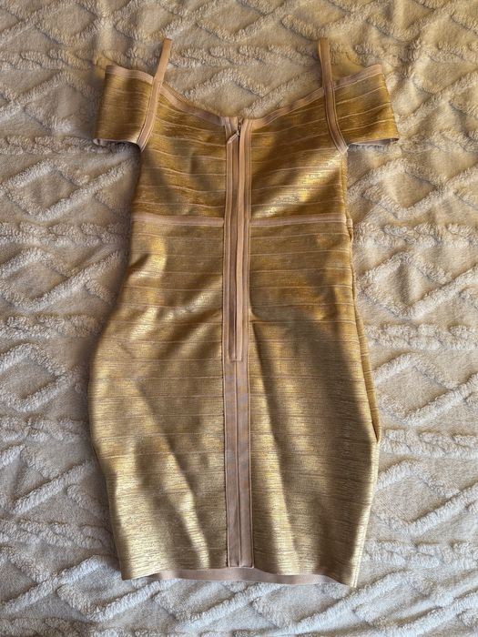 Нова рокля Guess Zara бандажна рокля стягаща herve leger еластична