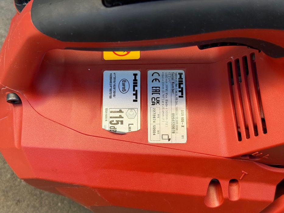 Hilti DSH 600-X – много запазен професионален фугорез