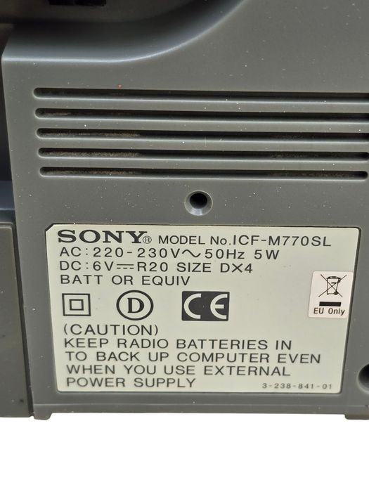 Radio Sony  ICF M770 SL