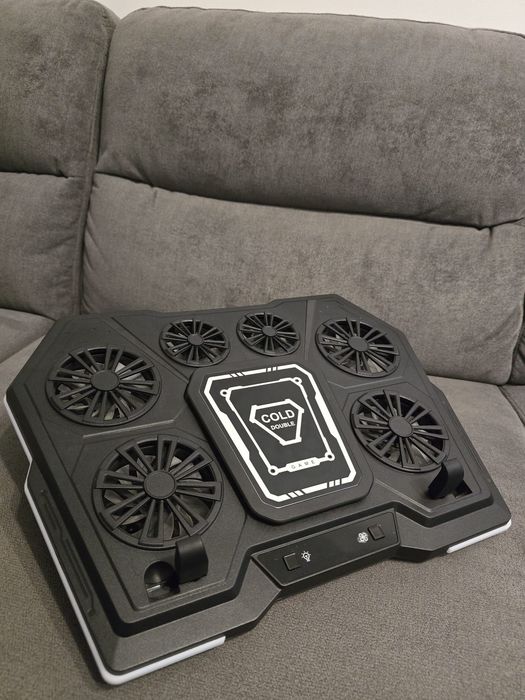 Cooler Laptop Gaming 6 Ventilatoare, RGB