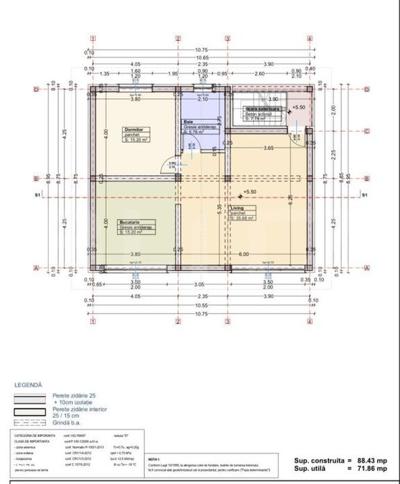 Apartament 2 camere, 72 mp, etaj intermediar, zona Burdujeni, SV