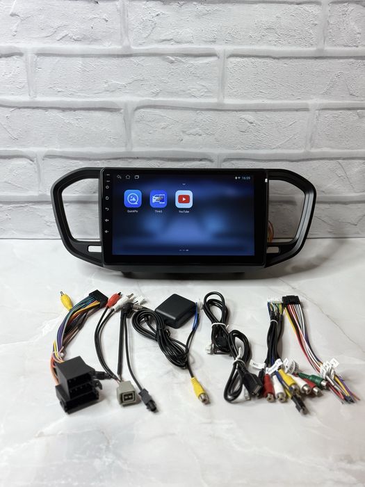 Магнитола для LADA Vesta андроид 13 CarPlay Веста янги рамкаси билан