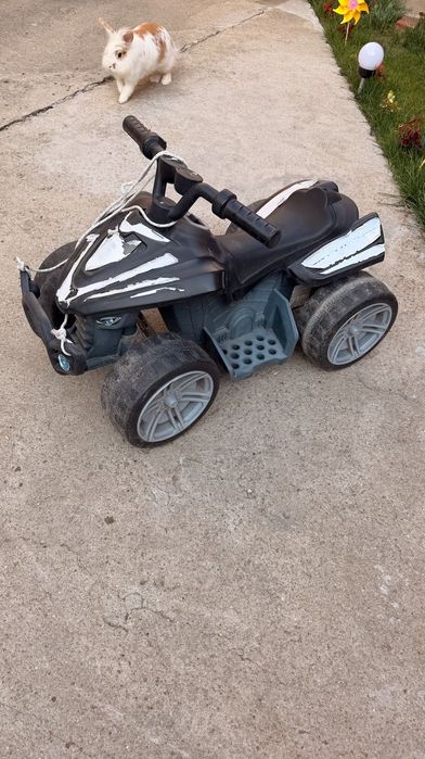 ATV electric pentru copii – 4 roți, negru, funcțional
