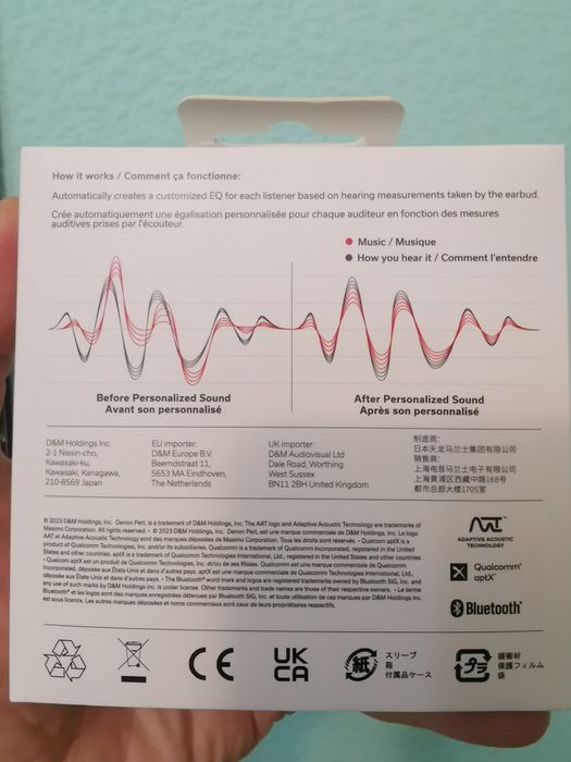 Denon Perl Новые блютуз наушники