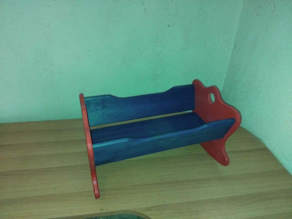 Натурално легло за кукла със хамак