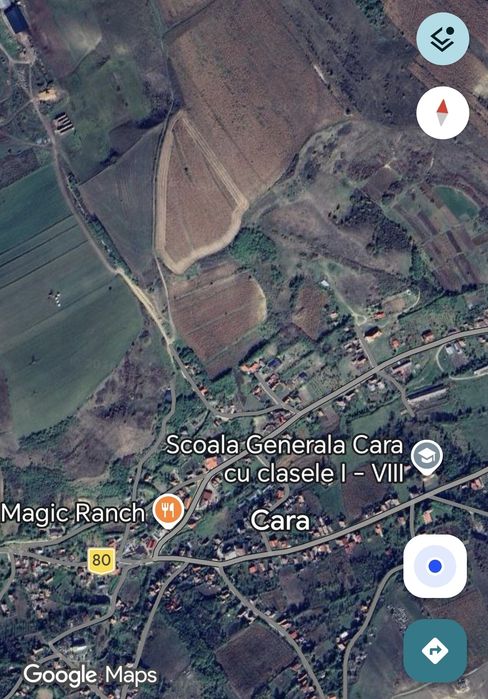 Teren intravilan 619 mp in sat Cara  la 18 km de cluj