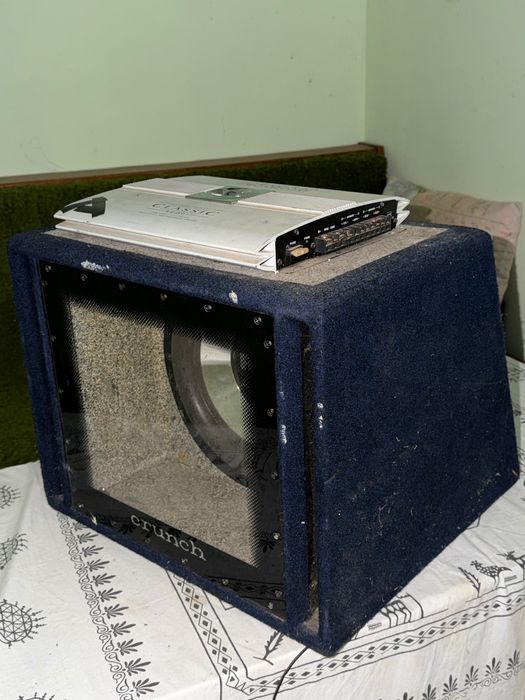 Субуфер с кутия Crunch FatBoy + усилвател