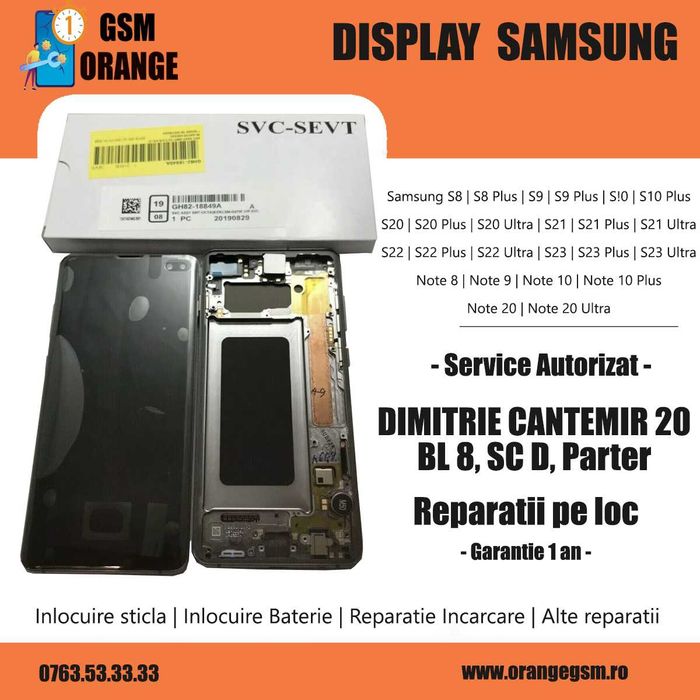 Display Samsung S10 S10 Plus Nou Sercvice Pack ORIGINAL Montaj Garanti