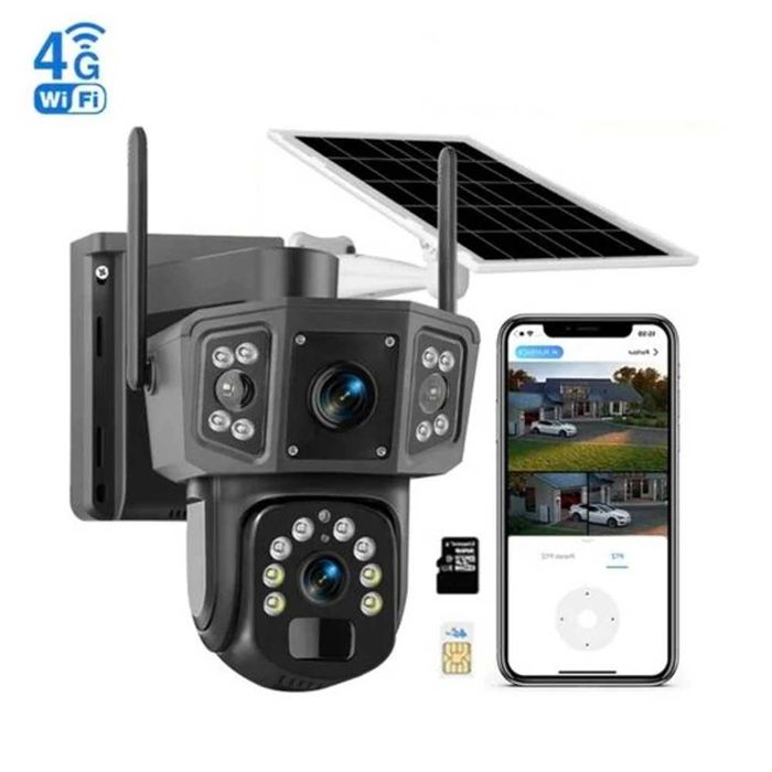 4G Соларна камера SIM Robot Dual Lense IPC-V380-P3 + SD