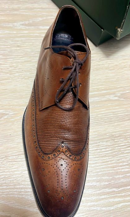 PANTOFI piele MARO 42- DRESS SHOES barbati men elegant lux eveniment