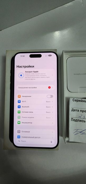 Iphone 15 Pro Max LL/A 256GB Akk 78% Kar DK FULL