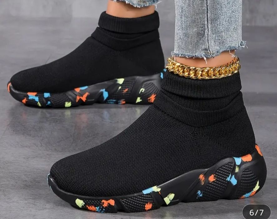 Дамски обувки плетени