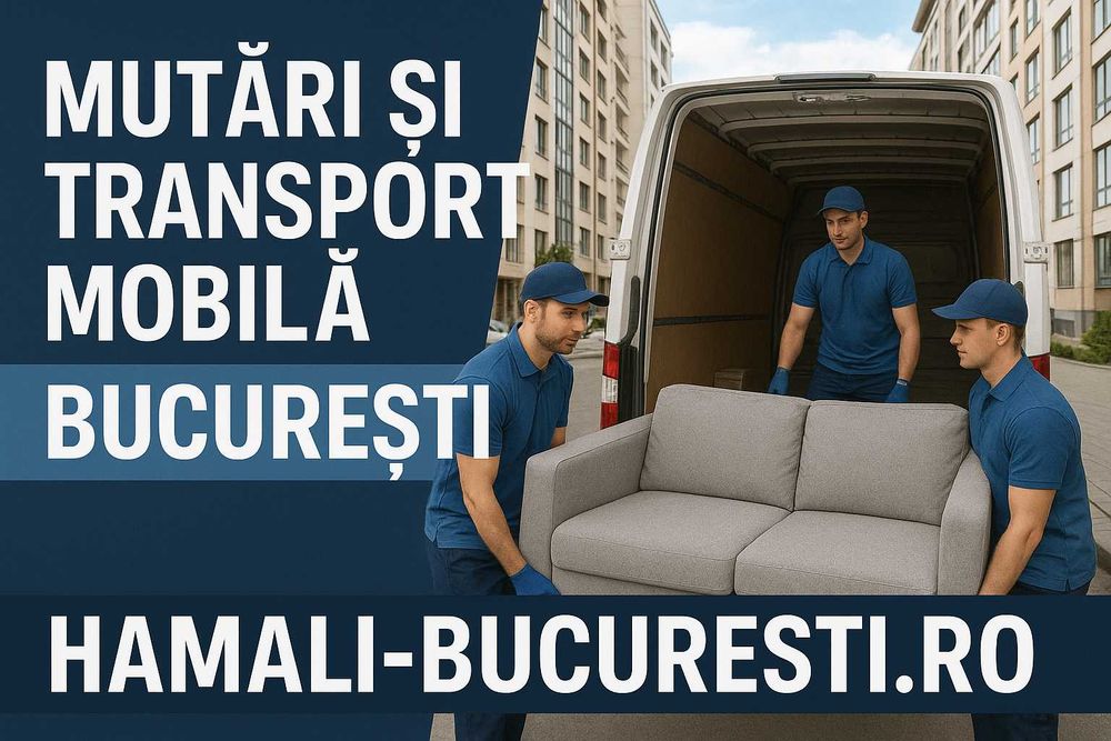 Mutări și transport mobilă Sector 1 București – Hamali profesioniști