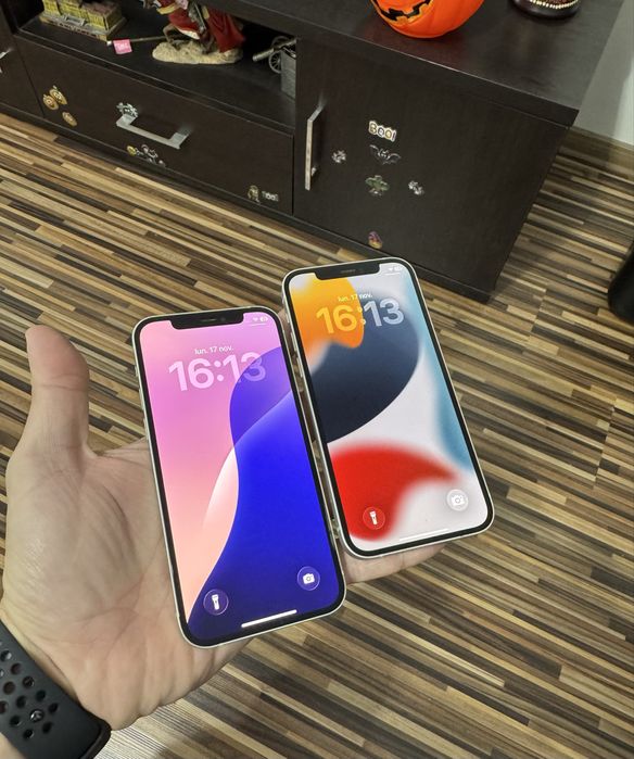 iPhone 12, alb, verde, memorie 128Gb, baterie 100%, iOS 26 frumos