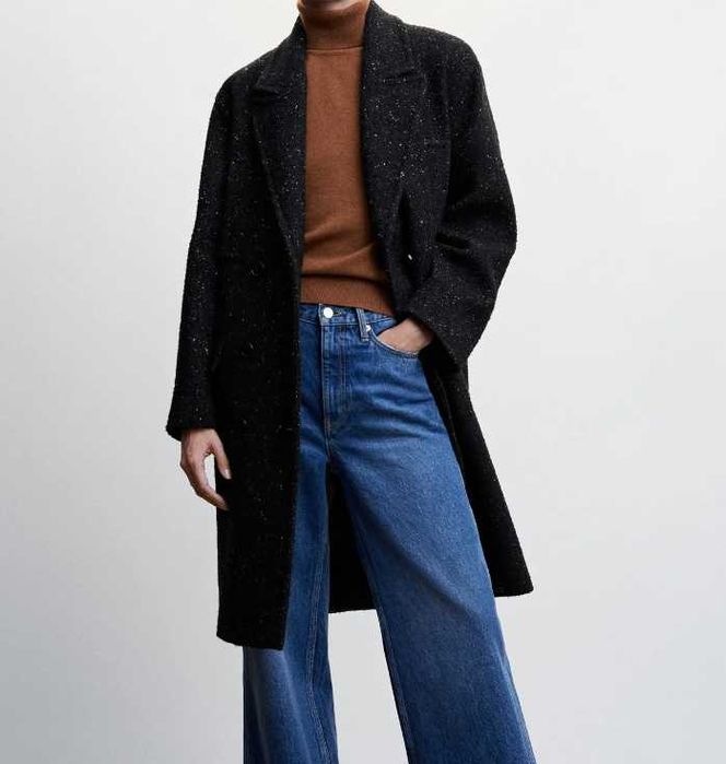 Palton parte peste parte pestriț