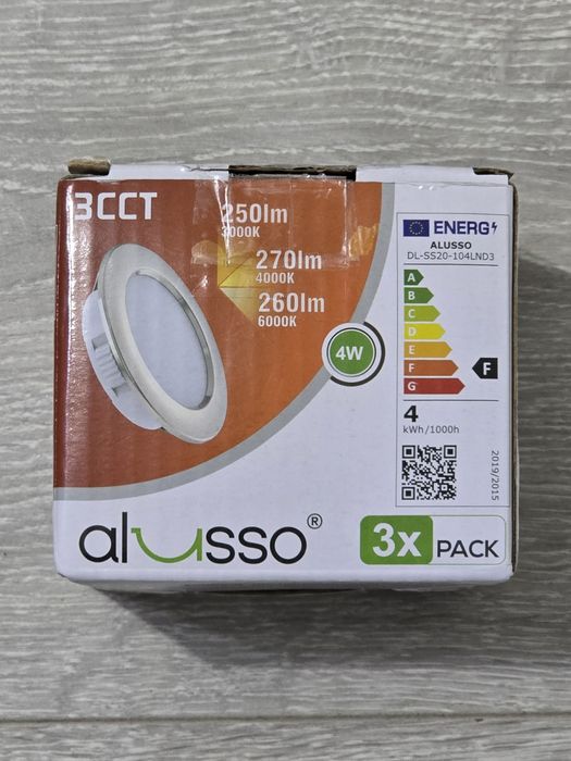 Spoturi LED ALUSSO 3x Dimmable 12-24V – Lumină Caldă & Rece, Nickel